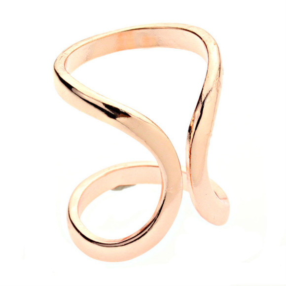 Rose Gold Knuckle Ring Size 6 - Picture 3 of 3